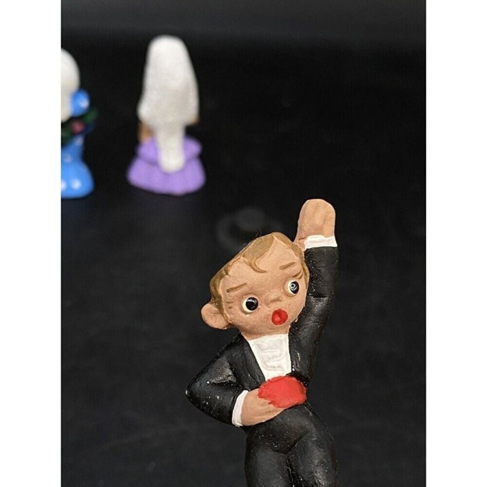 Spanish Flamenco Dancer Matador Mud People Lot 3 Clay Terra Cotta Alborox #14 - Picture 4 of 8